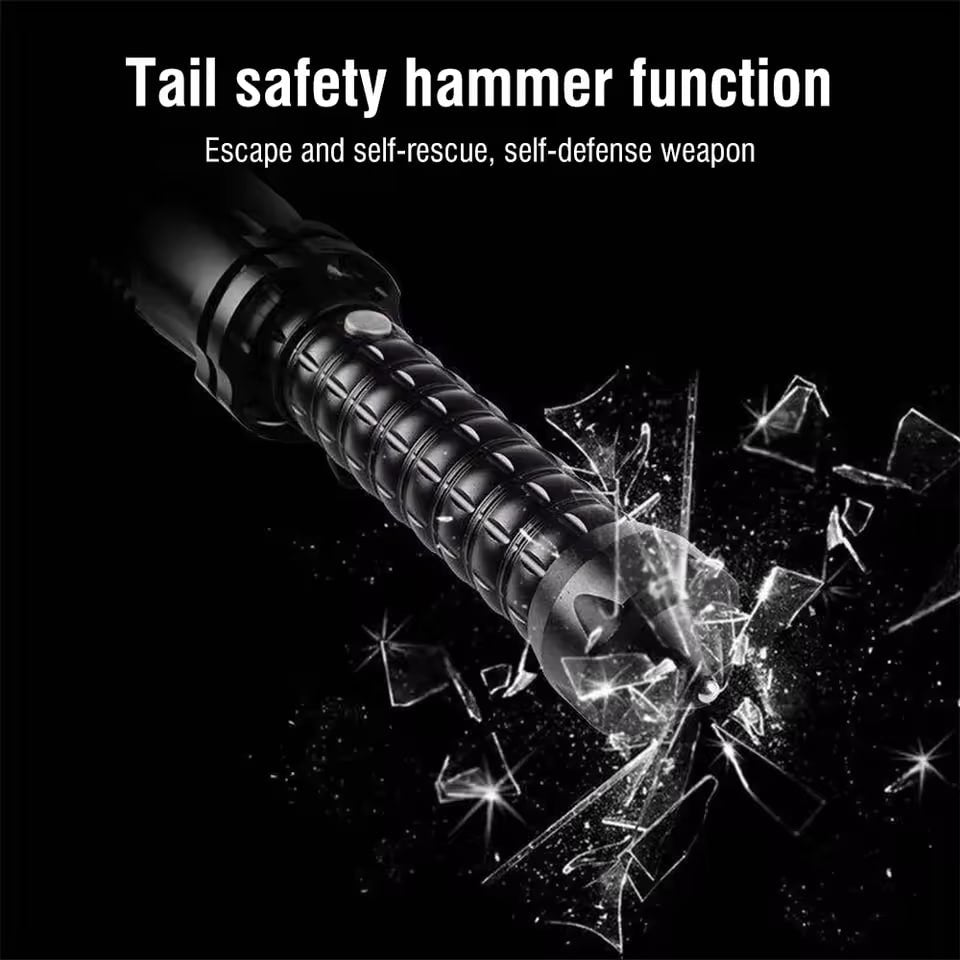 Save 50%🚀Super-bright LED self-defense flashlight